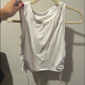White lululemon scrunch tank!